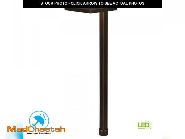 Lot 74-12086229 - Hampton Bay Glenwood 151 Lumen Oil Rubbed Bronze Integrated LED Low Voltage Outdoor Landscape Path L...