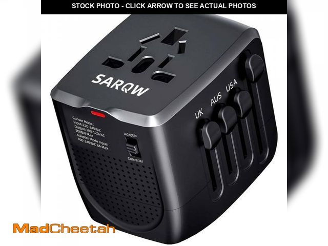 Lot 74-12312564 - SARQW Travel Converter Adapter Voltage Converter That Steps Down 220 Volts to 110 Volts for use in O...