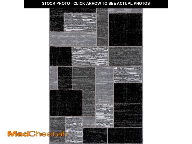 Lot 74-12559545 - L'Baiet Verena Black Geometric 8 ft. x 10 ft. Area Rug - USED