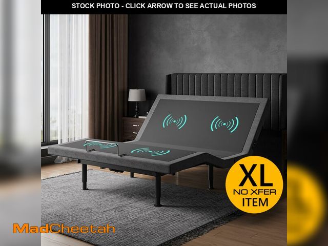 Lot 74-13578484 - kaipuyiree Adjustable Bed Frame Queen with Massage -Wireless Remote Electric Power Bed Foundation Un...