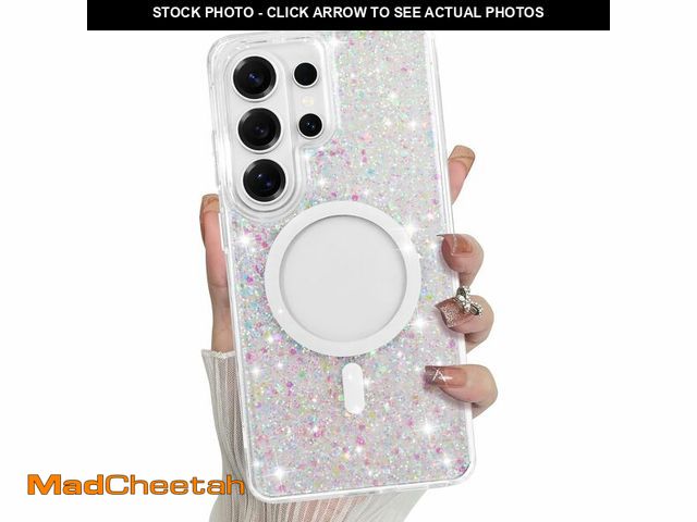 Lot 74-13948099 - Bonoma for Samsung Galaxy S26 Ultra Case, Sparkly Glitter Bling Back, Magnetic Support for MagSafe S...