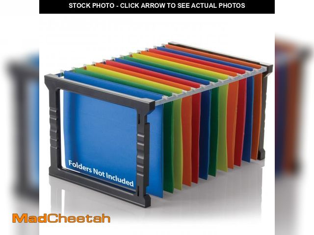 Lot 74-12219141 - Officemate Plastic Hanging File Folder Frame, 18 Inch, Letter and Legal Size. 1 Set (91961) - USED