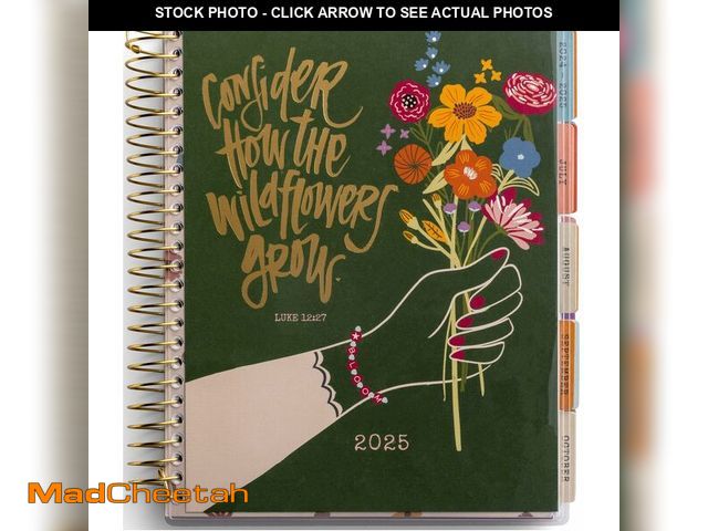 Lot 74-12878150 - KatyGirl - Consider How the Wildflowers Grow - 2024-2025 18-Month Agenda Planner (July 2024 - Decemb...