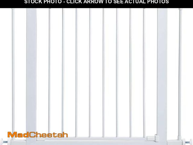Lot 74-12098372 - MidWest Homes for Pets 29-Inch High Walk-Thru Pressure Mounted Steel Dog Gate, Expands to 38 Inches ...
