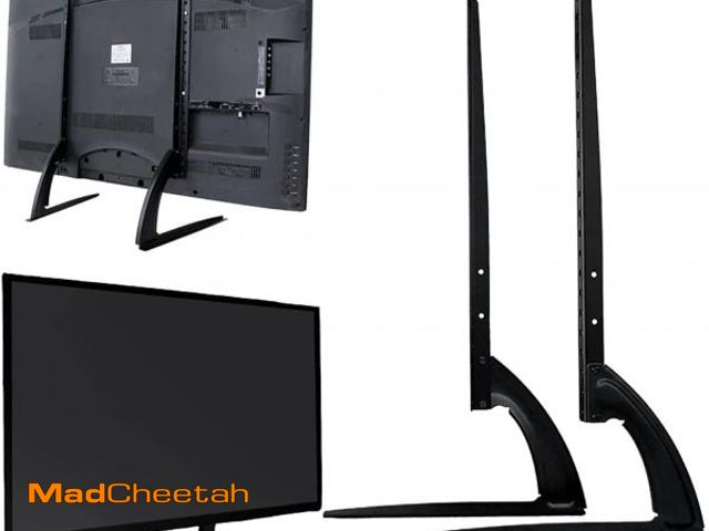 Lot 74-12512233 - Holytech Universal Table Top TV Stand for Most 37 to 55 inch LCD LED Plasma Flat Screen TVs, TV Base...