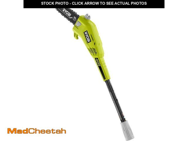 Lot 74-14083872 - RYOBI 40V 10 in. Cordless Battery Pole Saw with 2.0 Ah Battery and Charger - USED