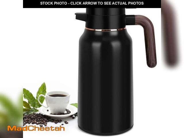 Lot 74-12599871 - 68oz Thermal Coffee Carafe, Stainless Steel Carafes for Hot Liquids 24 Hours, Insulated Coffee Caraf...