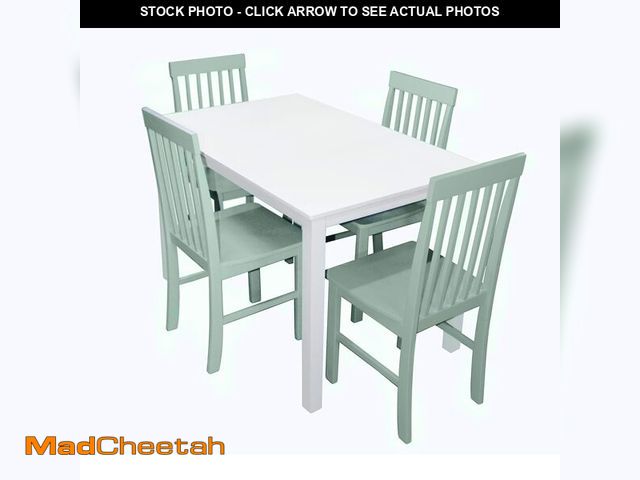Lot 74-13816265 - (TABLE ONLY) Walker Edison Modern Color Dining Room Table and Chair Set Small Space Living Kitchen, ...