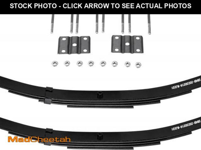 Lot 74-12043565 - AEagle 25-1/4" 4-Leaf 1750lb Capacity Double Eye Spring for 3500lb Trailer Axle &amp; U-Bolt Kit, 1....