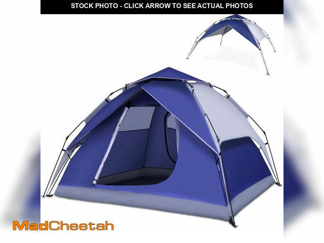 Lot 74-14353192 - Camping Tents 4 Person Instant Pop Up Tent for Camping Waterproof Cabin Tents for Camp Easy Set up 2...