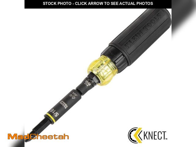 Lot 74-14182294 - Klein Tools Knect 11-in-1 Ratcheting Impact Rated Screwdriver/Nut Driver - UNUSED