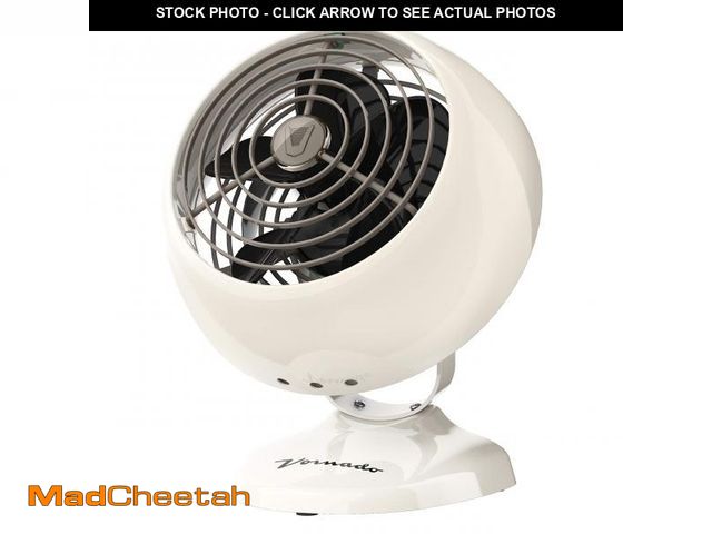 Lot 74-11558609 - Vornado VFAN Mini Classic Personal Vintage Air Circulator Fan, Vintage White- Classic Base, Small - ...