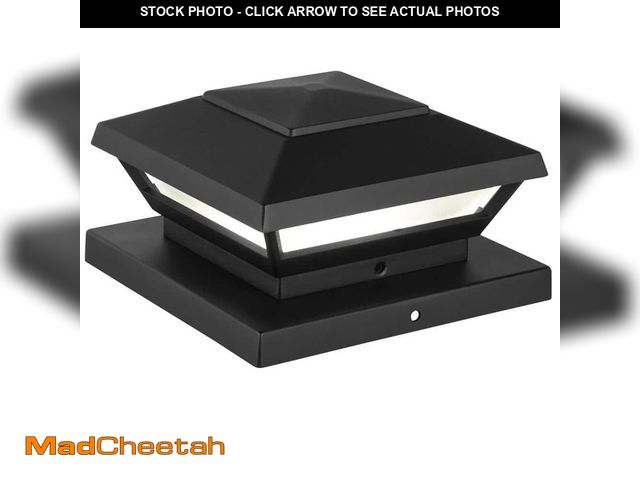 Lot 74-12772899 - Hampton Bay Low Voltage 50 Lumens Black Outdoor Integrated LED 4x4 and 6x6 Deck Post Light; Weather/...