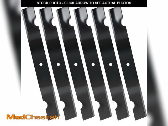 Lot 74-14291351 - ranwin 6 Pack 320245 Heavy Duty Mower Blades Compatible with Grasshopper 61" Duramax Decks, 320243 H...