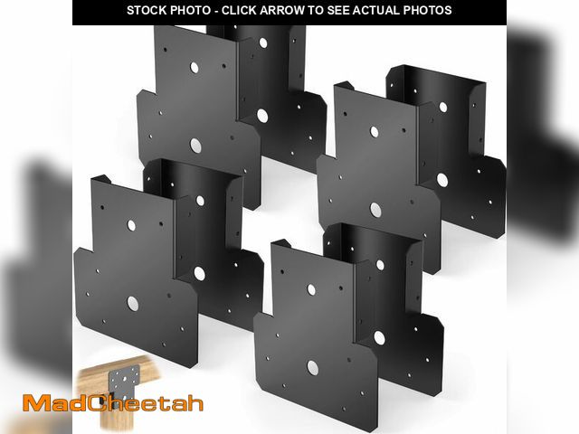Lot 74-14264005 - 6x6 T Shaped Post to Beam Connector, T Shaped Pergola Bracket,Adjustable Post Cap for 6 x 6(Actual 5...