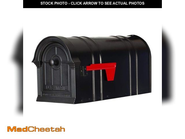 Lot 74-12663776 - Postal PRO Manchester Black Steel and Aluminum Post Mount Mailbox - UNUSED