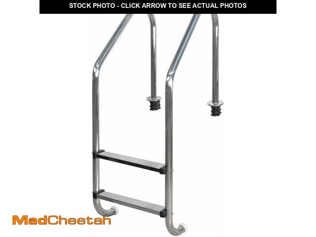 Lot 74-12864534 - DOEL Pool Ladder, 304 Stainless Steel 2-Step Non-Slip Ladder for In-ground Swimming Pool, Non-Slip, ...