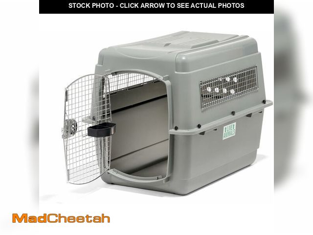 Lot 74-13382494 - (MISSING DOOR)Petmate Sky Kennel - For Air and Travel, Airline Compliant Dog Crate for Pets 50-70 lb...