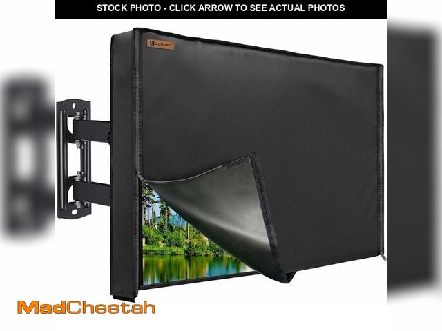 Lot 74-14298178 - IC ICLOVER Outdoor TV Cover 70-75", 600D Heavy Duty 4 Season Weatherproof TV Screen Protector with W...