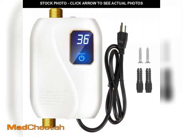 Lot 74-12121705 - Tankless Water Heater Electric 110V, 3000W Instant Electric Water Heater, Under Sink Water Heater wi...