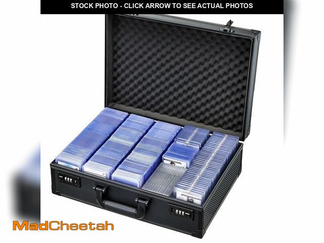 Lot 74-14265312 - boldblox Card Storage Box for 3" x 4" 35pt Toploaders, Sports Cards Case with Lock, Trading Card Sto...