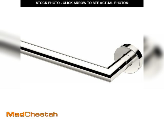 Lot 74-12366014 - (MISSING HARDWARE) Gatco 4310 Glam Single Towel Bar, 24 Inch, Polished Nickel | Wall Mounted Bathroo...
