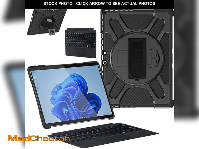 Lot 74-12461731 - ZenRich Rugged Case with Keyboard for Surface Pro 9/10/11,Bluetooth Keyboard Case for Microsoft Surf...