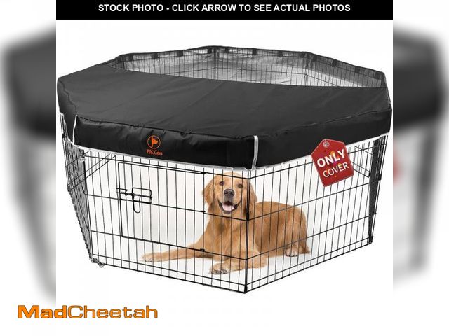 Lot 74-12051537 - PJYuCien Dog Playpen Mesh Top Cover, Fits 24 Inch 8 Panels Regular Octagon Metal Exercise Pet Pen, A...