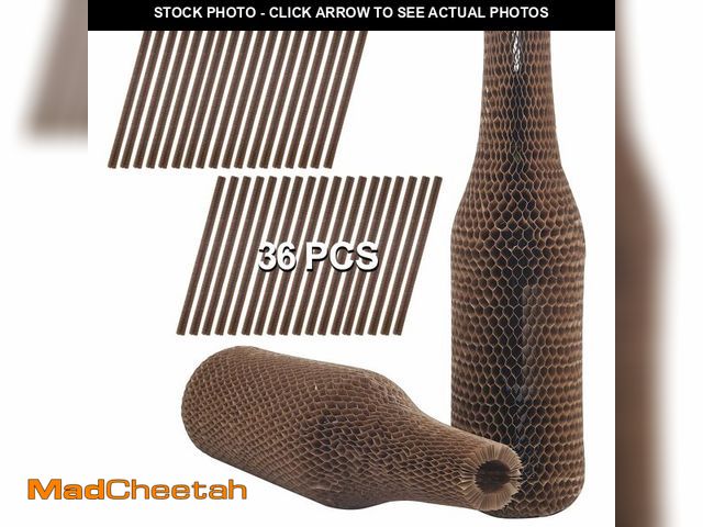 Lot 74-14066425 - Wine Bottle Protector Sleeves by Honeycomb Paper,36 Set Reusable Glass Liquor Bottle Sleeves for Air...