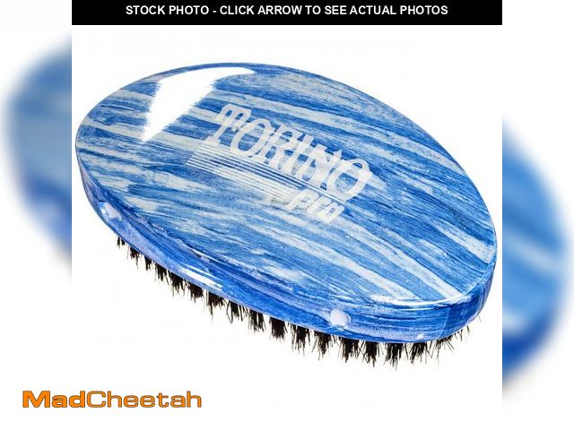 Lot 74-12314231 - Torino Pro Medium Wave Brush #19 - Curve Palm Medium Hair brush for 360 Waves- 100% medium boar bris...