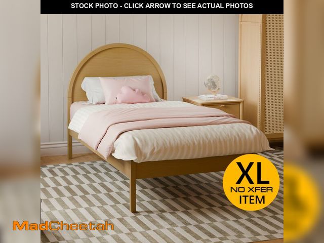 Lot 74-13117793 - Babyletto Bondi Twin Bed for Kids - GREENGUARD Gold Certified - Twin Bed Frames with Arched Headboar...