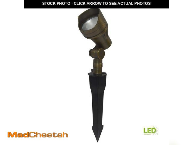 Lot 74-12776669 - Home Decorators Collection 250 Lumen Low Voltage Brass Hardwired Integrated LED 2700K Warm White Out...