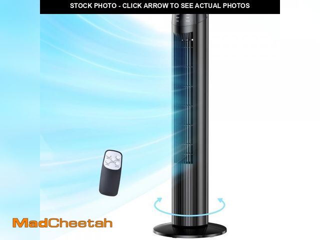 Lot 74-12480992 - SZRSTH Tower Fan, 36" Oscillating Standing Floor Cooling Fans, 3 Speeds &amp; Modes,9H Timer for Hom...