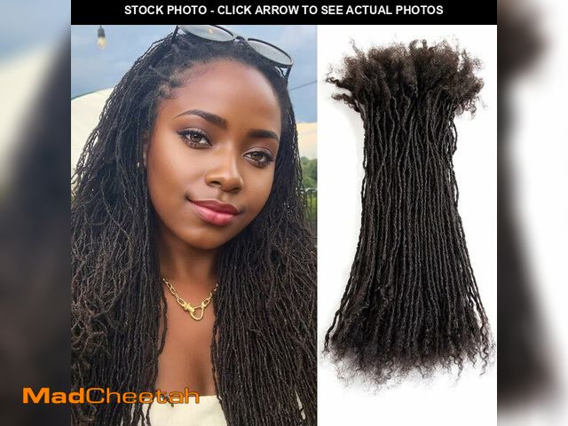Lot 74-12959264 - DAIXI Handmade Interlocking Sisterlocks Curly Tips 100% Real Human Hair Permanent Micro Locs Extensi...
