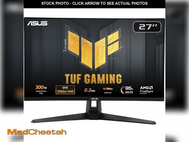 Lot 74-14591018 - ASUS TUF Gaming 27ÃÂ¢Ã¢âÂ¬ÃÂ 1440P Monitor (VG27AQM5A) - QHD (2560x1440), 300Hz, Fast IPS, Extr...