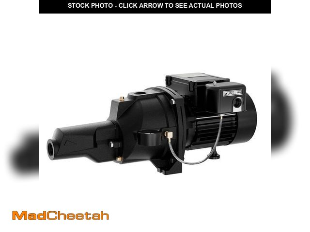 Lot 74-13778617 - Everbilt 1 HP Convertible Jet Pump - UNUSED