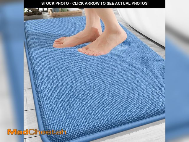 Lot 74-13546763 - OLANLY Thick Memory Foam Bath Mat Rug 30x20, Extra Soft Absorbent Bathroom Rug, Quick Dry Bath Mat, ...