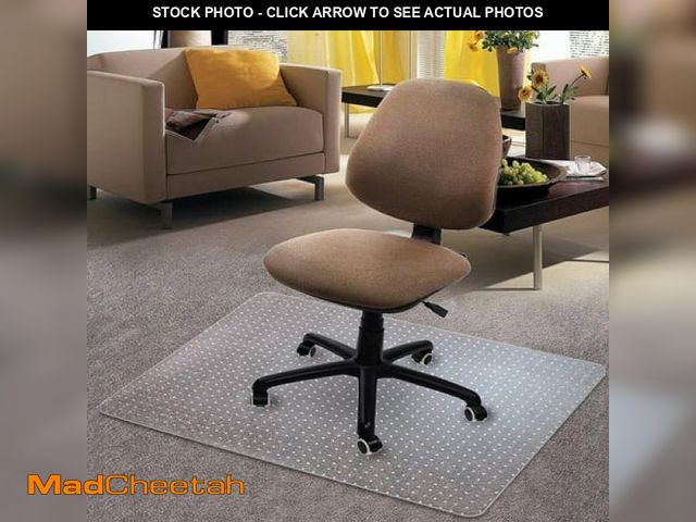 Lot 74-12401895 - Office Chair Mat for Carpet  Computer Desk Chair Mat for Floors  Easy Glide Rolling Plastic Footrest...