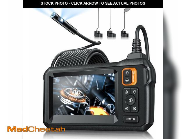 Lot 74-14578826 - Endoscope Camera with Light, Inspection Borescope Camera with 4.3" IPS Screen, 1920P HD with 8 LED L...