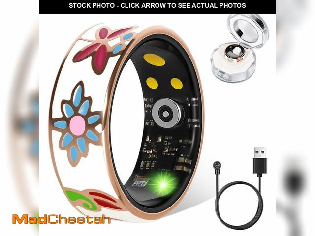 Lot 74-13542368 - DSHKISK Smart Ring for Women &amp; Men, Fitness Tracker with Heart Rate, SpO2, Blood Pressure &amp; ...