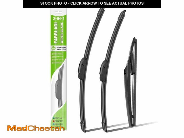 Lot 74-14587535 - FARRLADI Silicone Windshield Wipers Replacement for Jeep Compass 2018-2023,Scion iQ 2012-2015,Origin...