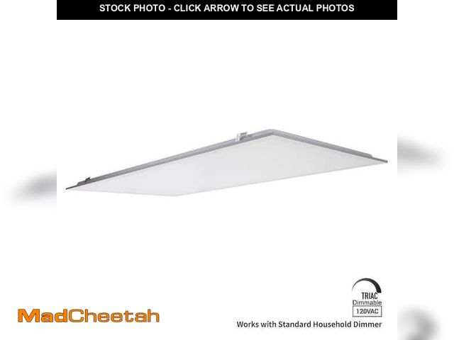 Lot 74-12550985 - 1-Pack 2 ft. x 4 ft. LED Flat Panel 40K 4500 Lumens Standard Dimming - UNUSED