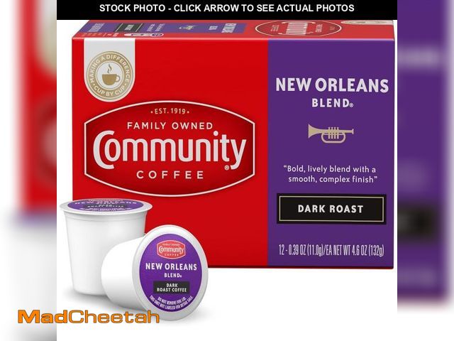 Lot 74-12415214 - Community Coffee New Orleans Blend 36 Count Coffee Pods, Special Dark Roast, Compatible with Keurig ...