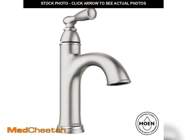 Lot 74-14355941 - MOEN Banbury Single Handle Single Hole Bathroom Faucet in Spot Resist Brushed Nickel - UNUSED