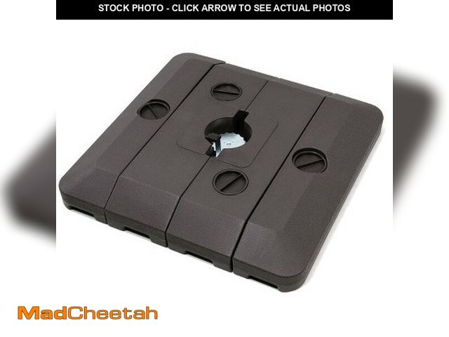 Lot 74-12594751 - Heavy Duty Outdoor Patio Umbrella Base with Water and Sand, Cantilever Umbrella Square Base - UNUSED