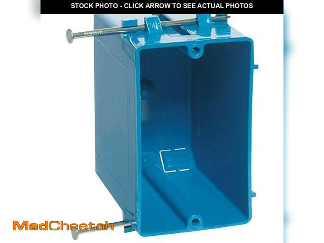 Lot 74-14275601 - Carlon Electrical PVC 1-Gang 20 cu. in. New Work Electrical Outlet Box (Case of 100) (B120A-UPC) - U...