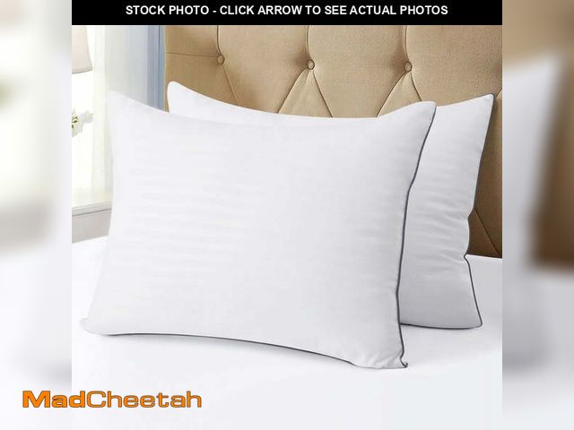 Lot 74-12548544 - JUSTLET Queen Size Pillows Set of 2-Down Alternative Pillows for Side?Back?Stomach Sleepers?Breathab...