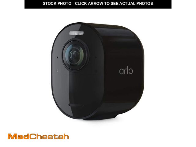 Lot 74-14006215 - Arlo Ultra 2 Spotlight Camera - Wireless, 4K Video and HDR, Color Night Vision, 2-Way Audio, Add-on ...