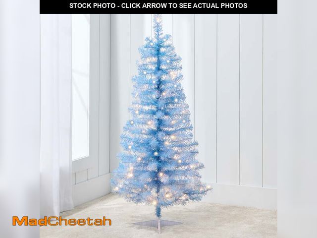 Lot 74-12889544 - Best Choice Products 4ft Pre-lit Colored Christmas Tree, Artificial Tree Holiday Decor w/ LED Lights...