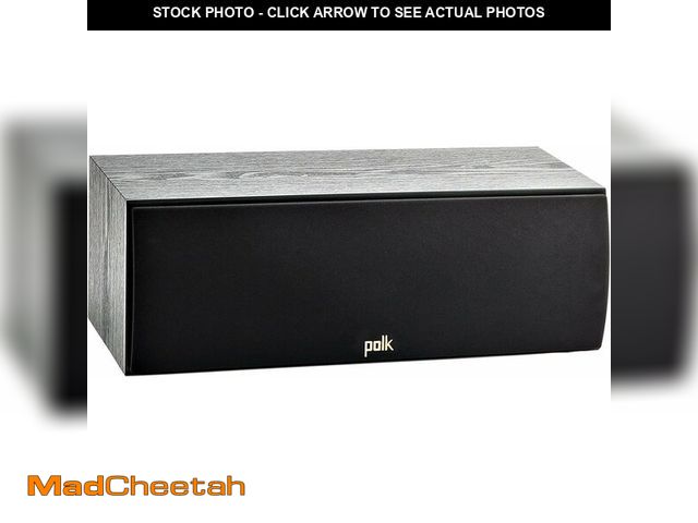 Lot 74-14591388 - Polk Audio T30 Home Theater Center Channel Speaker, 100W Single, Black - USED